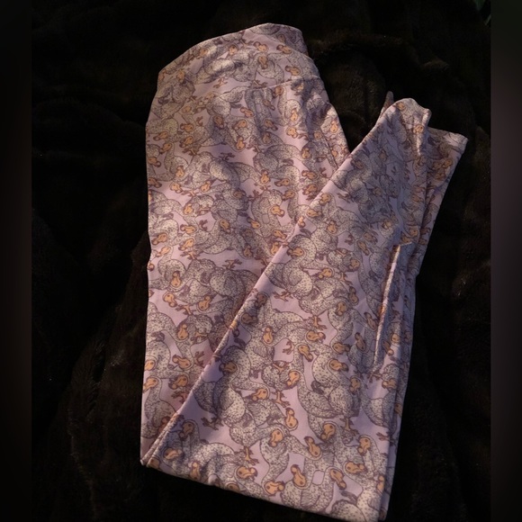 LulaRoe Lavender Dodo Bird Leggings - Picture 2 of 5